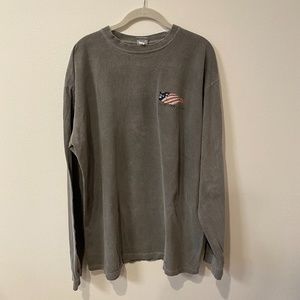 Men's American Flag USA Long Sleeve Shirt